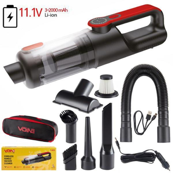 Купити Пилосос "VOIN" V-82CL 120W/АКБ-3x2000mAh/вологе та сухе чищення/сумка