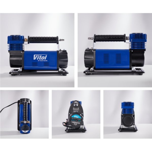 Купить Компресор "ViTOL" K-71 "OFF ROAD MASTER" 150psi/50Amp /160л/шланг 7,5м/клеми
