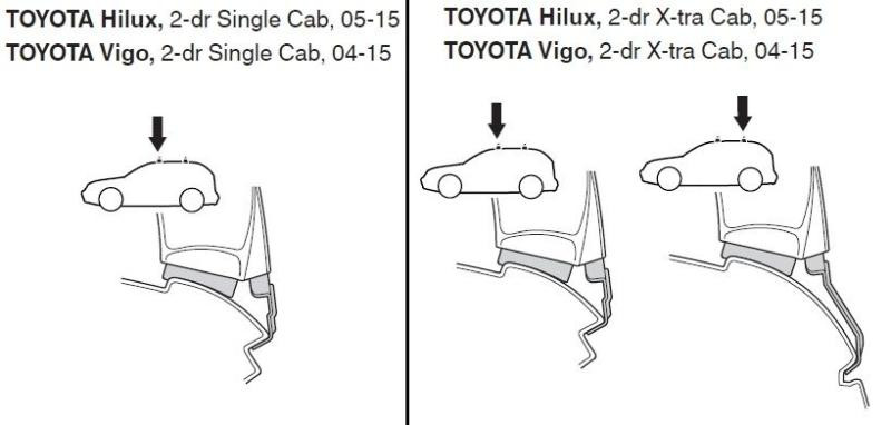 Купити Монтажный комплект Thule 1348 для Toyota Hilux (mkVII)(single cab) 2004-2015 (TH 141348)