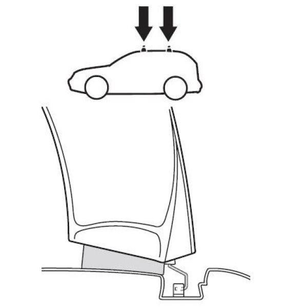 Buy Mounting Kit thule 1437 for Suzuki SX4 (MKI) (Hatchback) 2006-2014 (Th 141437)