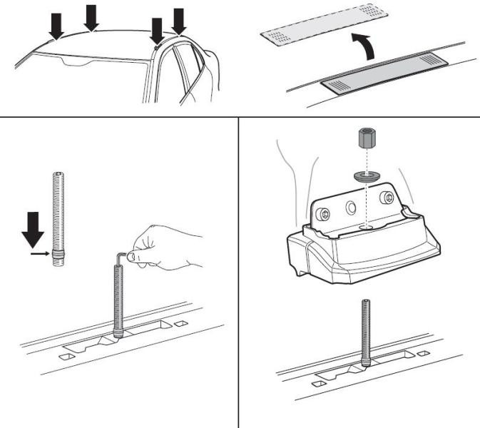 Buy Mounting kit Thule 3071 for Mitsubishi Lancer (MKX) (Sedan/Hatch) 2007-2017 (Th 183071)