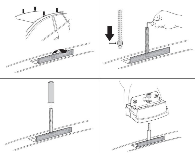 Buy Mounting kit Thule 3098 for Porsche Panamera (MKI) 2009-2016 (Th 183098)