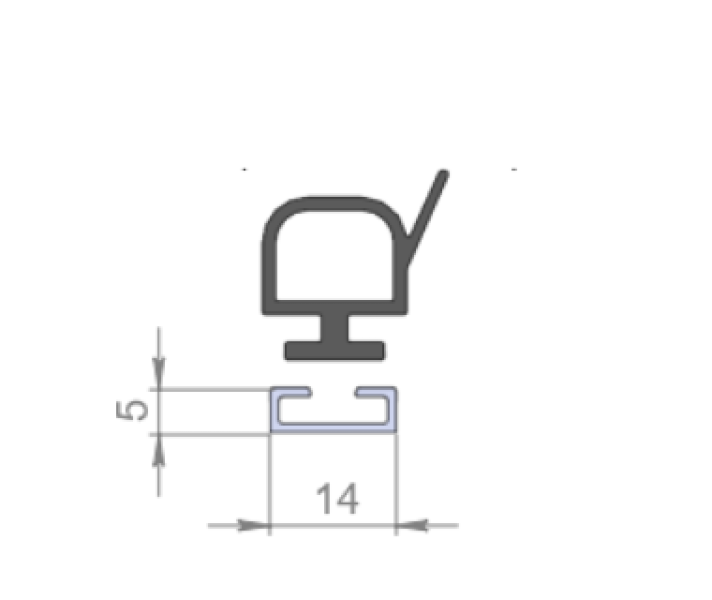 Купить Алюмінієвий профіль ущільнювача Алюміній Україна (2700678919)