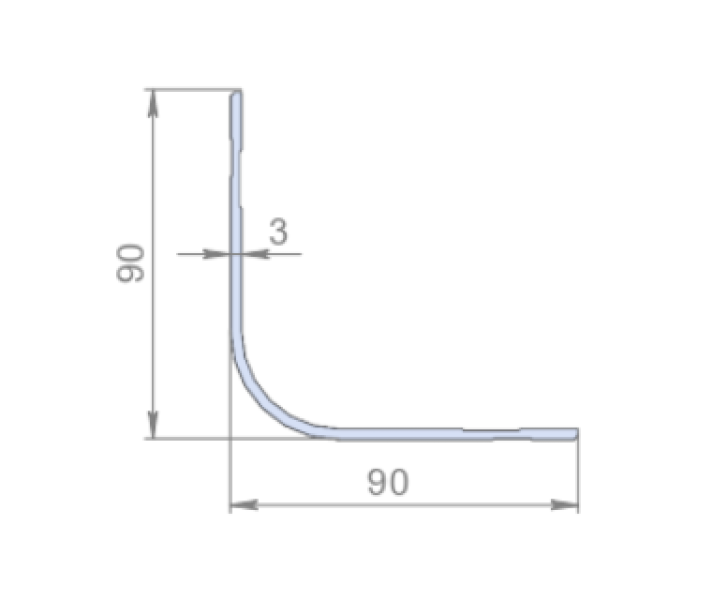 Купить Алюмінієвий профіль, 90х90 Алюміній Україна (2700678913)