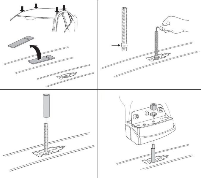 Купити Монтажный комплект Thule 3119 для Hyundai i30 (mkII)(hatch) 2011-2017; Kia Ceed (mkII)(hatch)(no glass roof) 2012-2018 (TH 183119)