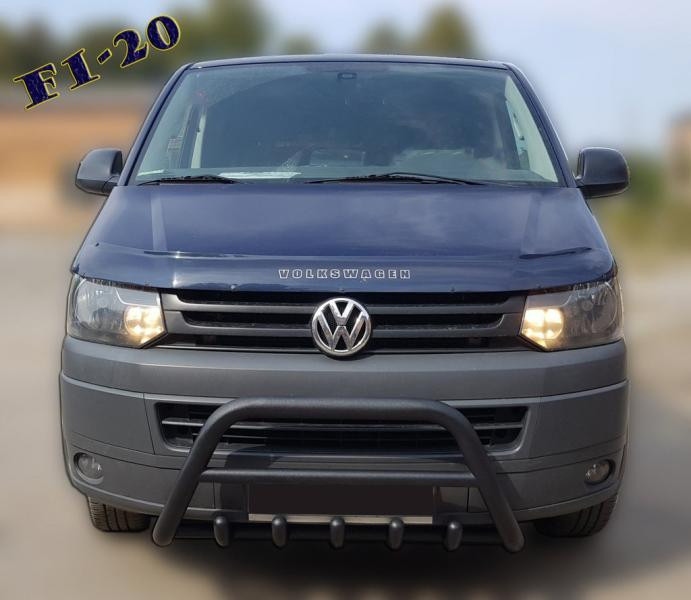 Купити Кенгурятник WT003 Black (нерж) для Volkswagen T5 2010-2015 рр
