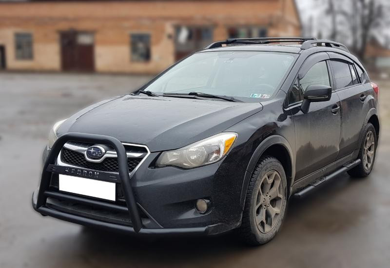 Купити Кенгурятник F1-71 Black (нерж) для Subaru XV 2011-2017 рр