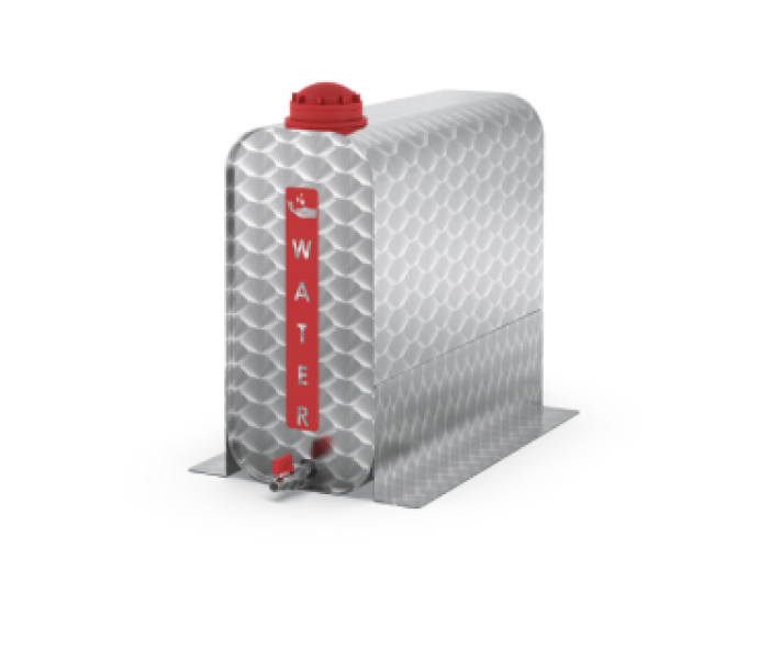 Купить Бак для води Daken автомобільний з дозатором (рукомийник) та боковими опорами 25 літрів Daken Нерж Італія (8Z0531000)