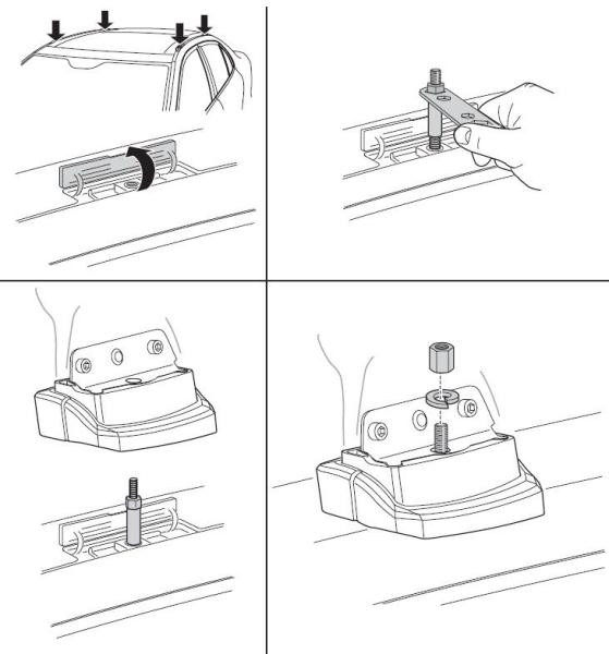 Купити Монтажный комплект Thule 3130 для Tesla Model S (mkI)(со стеклянной крышей) 2013-2015 (TH 183130)