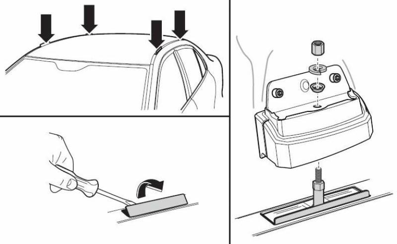 Купить Монтажный комплект Thule 3159 для Mercedes-Benz GLC-Class (C253)(coupe) 2015-2022 (TH 183159)
