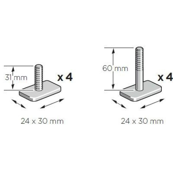 Купить Т-адаптер Thule SnowPack T-track Adapter 889600 (TH 889600)