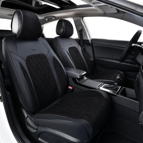 Купить Комплект, 3D чохли для передніх сидінь Beltex Malibu, black 2шт