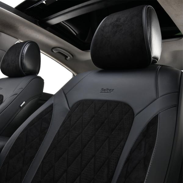 Купить Комплект, 3D чохли для передніх сидінь Beltex Malibu, black 2шт