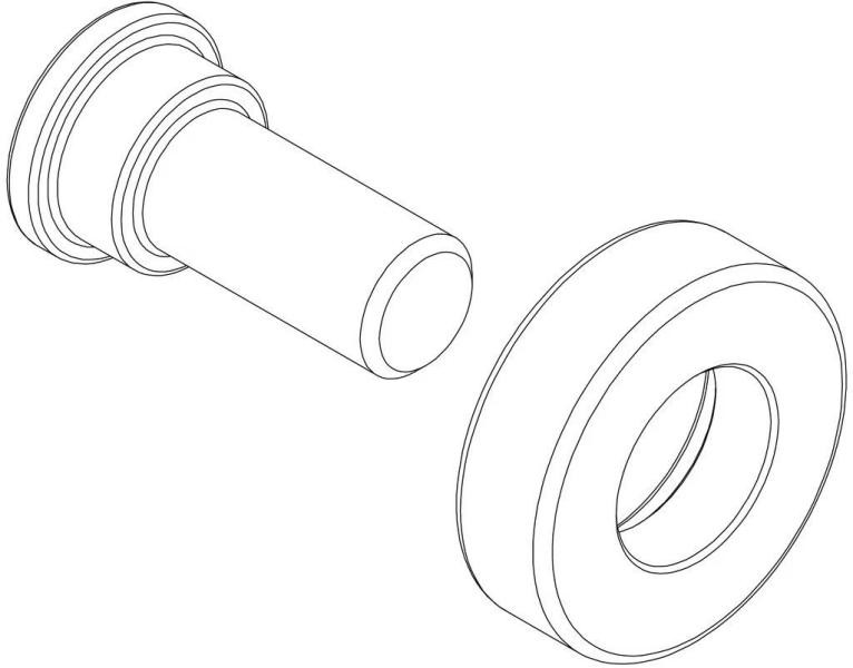 Купить Винт M6 с гайкой 51356 (SlideBar) (TH 1500051356)