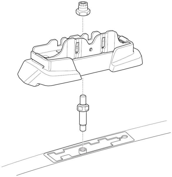 Купить Монтажный комплект Thule 7044 для Hyundai i30 (mkII)(hatch) 2011-2017; Kia Ceed (mkII)(hatch)(no glass roof) 2012-2018 (TH 187044)