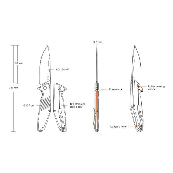 Купити Ніж складаний Ruike D191-B