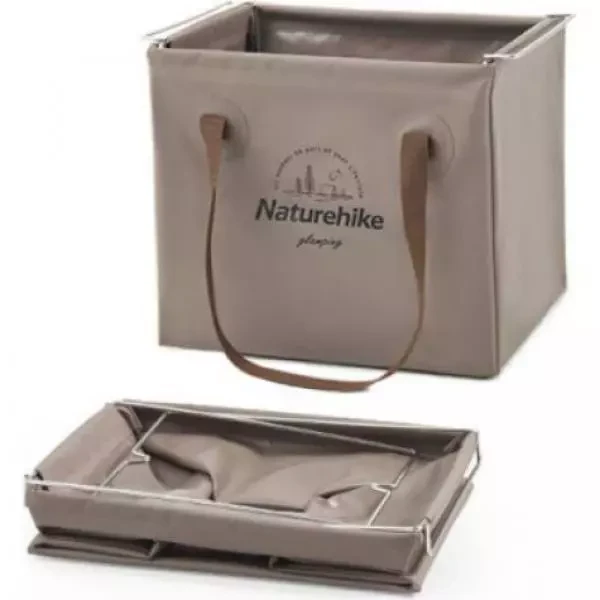 Купить Складний контейнер для води з ПВХ Naturehike CNH22SN002, 20л, світло-коричневий