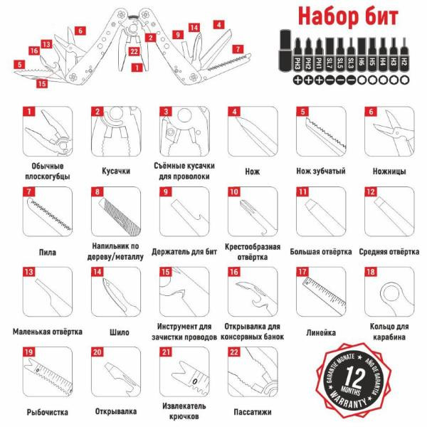Купити Мультитул Multi Tool Ganzo G201