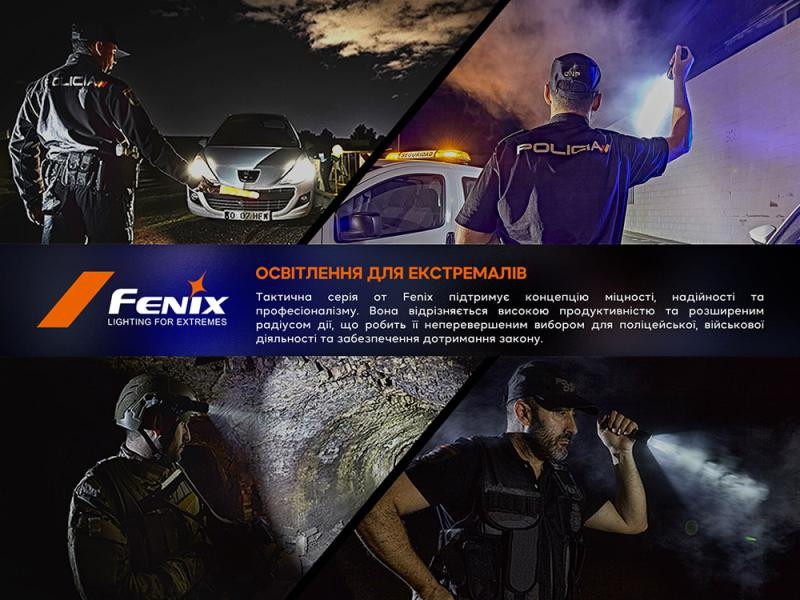 Купить Fenix T6 тактична ручка з ліхтариком чорна