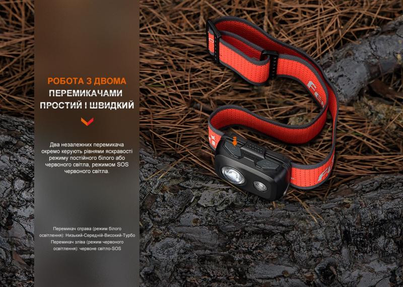 Купить Ліхтар налобний Fenix HL16 AAA рожевий