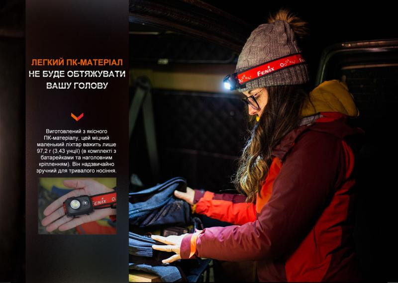 Купить Ліхтар налобний Fenix HL16 AAA рожевий