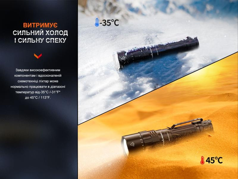 Купить Ліхтар ручний Fenix PD40R V3.0, 3000 lm