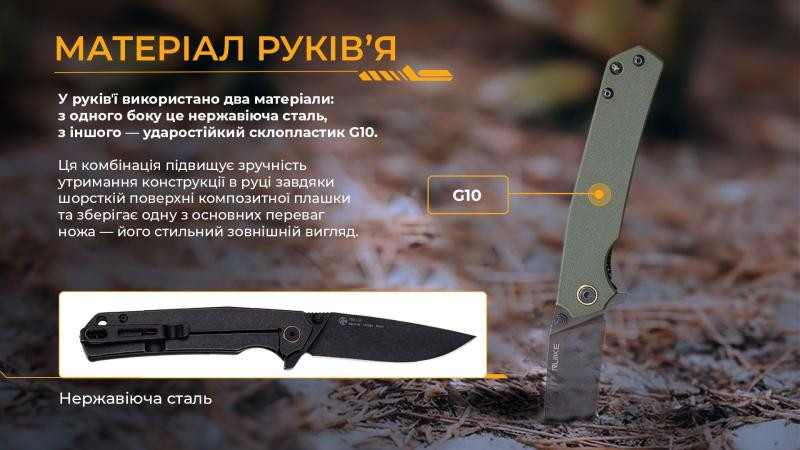 Купить Ніж складаний Ruike P801-G