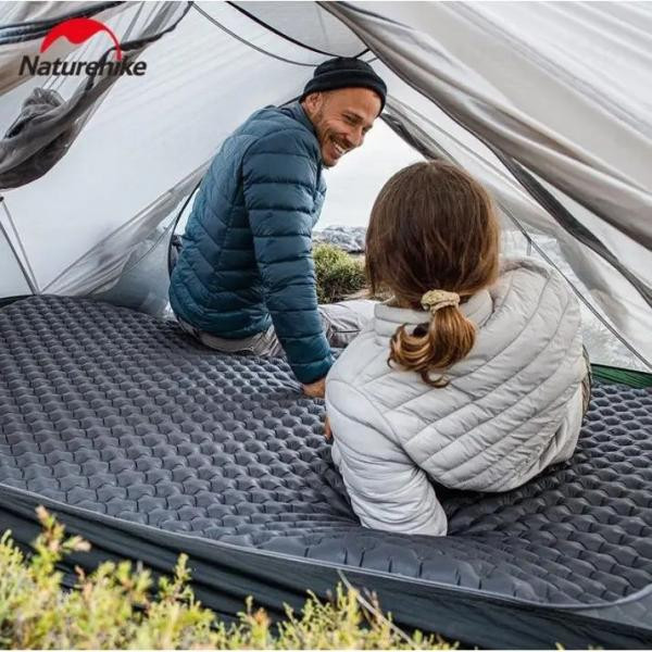 Купить Матрац надувний надлегкий Naturehike CNH22DZ018, із мішком для надування, прямокутний чорний 183 см