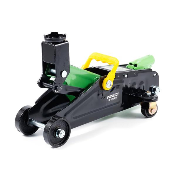 Купить Домкрат гидравлический, подкатной, 2т, 6 кг, высота 125-300мм, картонная упаковка