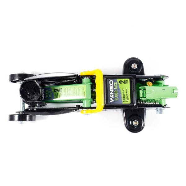 Купити Домкрат гідравлічний, підкатний, 2т, 6 кг, висота 125-300мм, пластикова упаковка