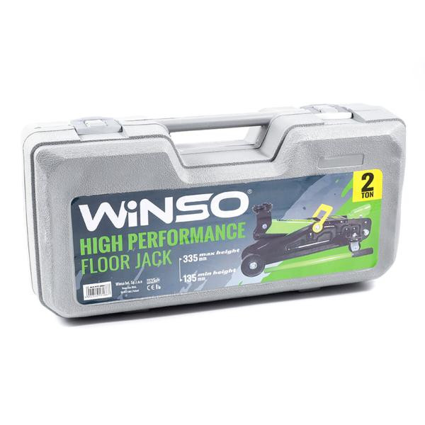 Купити Домкрат гідравлічний, підкатний, 2т, 8,5 кг, висота 135-335мм, пластикова упаковка