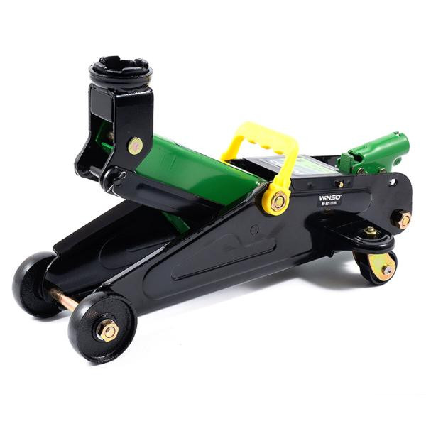 Купити Домкрат гідравлічний, підкатний, 2т, 8,5 кг, висота 135-335мм, пластикова упаковка