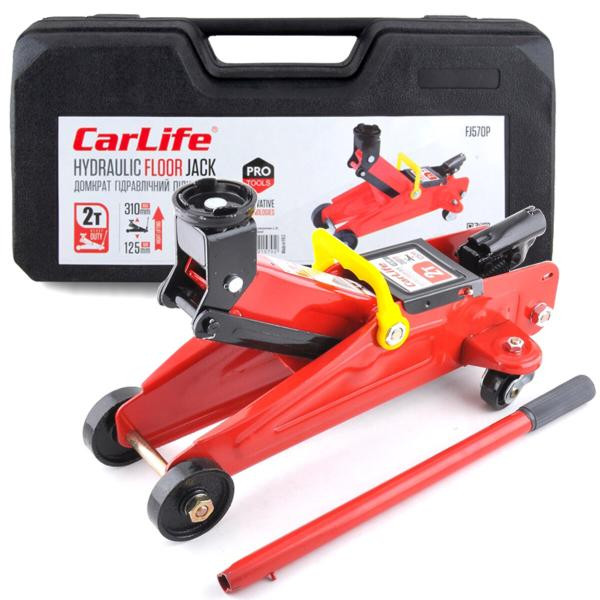 Купити Домкрат підкатний CarLife 2т 125-310мм у кейсі FJ570P