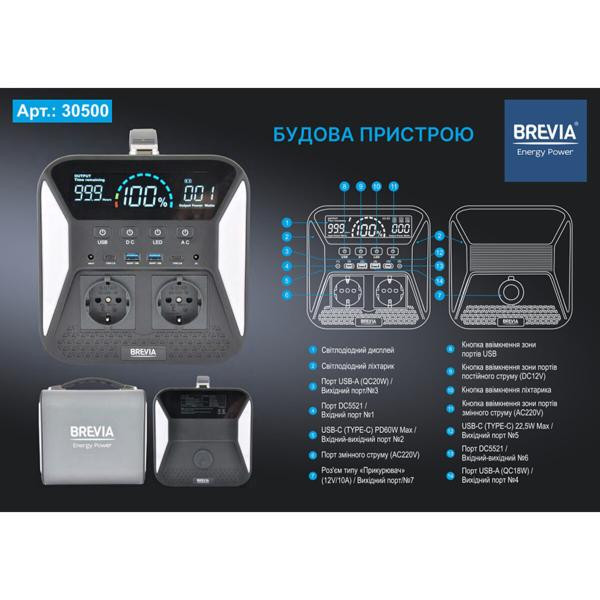 Купить Зарядная станция Brevia 500W NCA