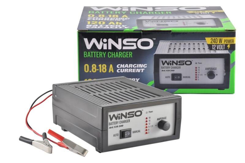 Купити Зарядний пристрій АКБ Winso 12V, 18А