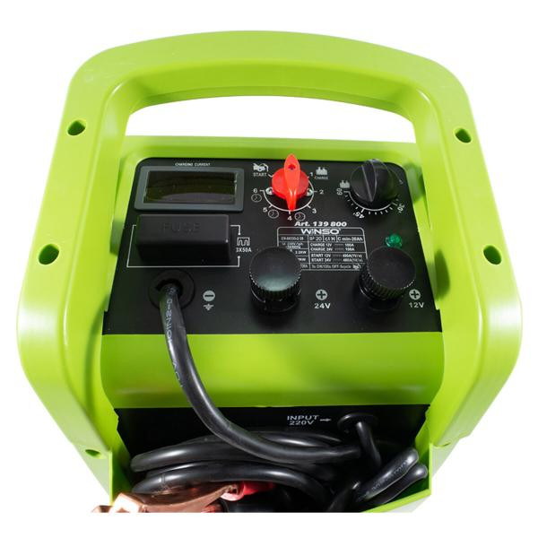 Купити Пуско-зарядний професійний пристрій АКБ 12/24В макс.струм заряду 100А, макс.струм запуску 480А