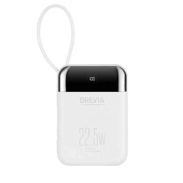 Купити Повербанк (Power Bank) Brevia 10000mAh 22.5W Type-C+Lightning Cable, Li-Pol, LCD