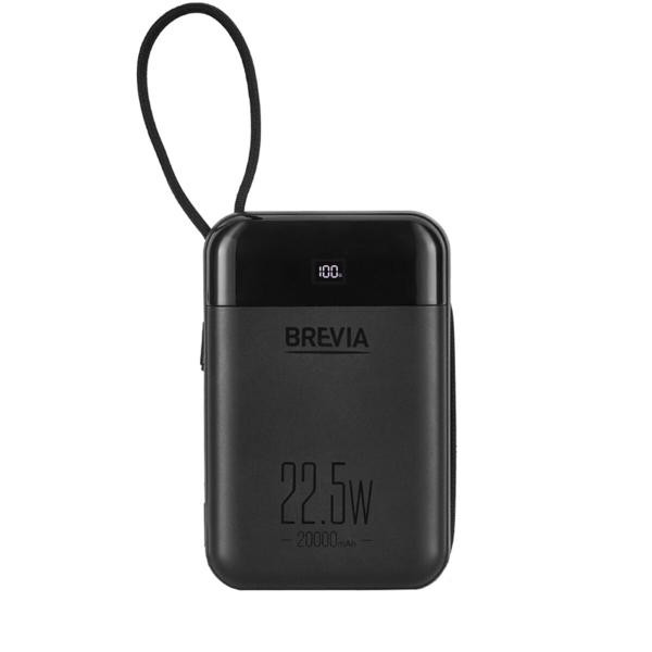 Buy Power Bank) BREVIA 20000MAH 22.5W TYPE-C+LIGHTNING CABLE, LI-POL, LCD