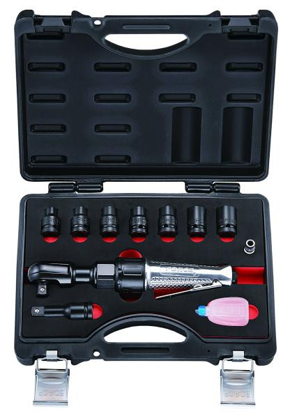 Купить 1/2" Пневмотрещетка с набором головок 6-гр. 11 пр. (FORCE 4118-3)