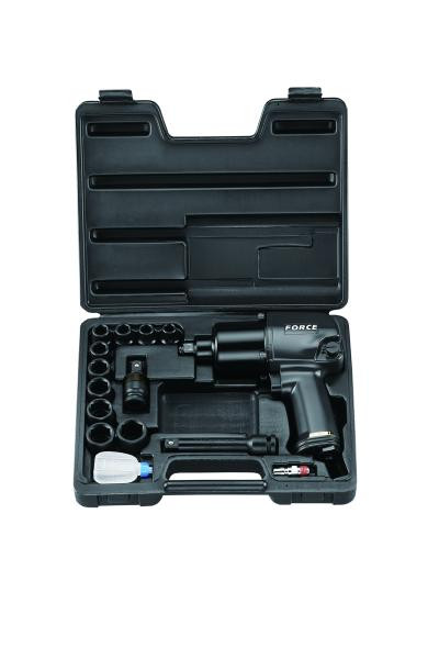 Купить 1/2" Пневмогайковерт 813 Нм с набором головок 6-гр.14 пр. (FORCE 4142B)
