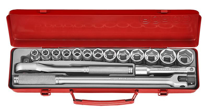 Купить 1/2" Набор инструмента 12-гр. 16 пр. (10-27 мм) (FORCE 4161-9)
