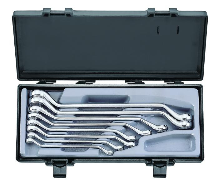 Купити Набор ключей накидных, отогнутые на 45° 8 пр. (1/4" - 15/16") (FORCE 5085S)