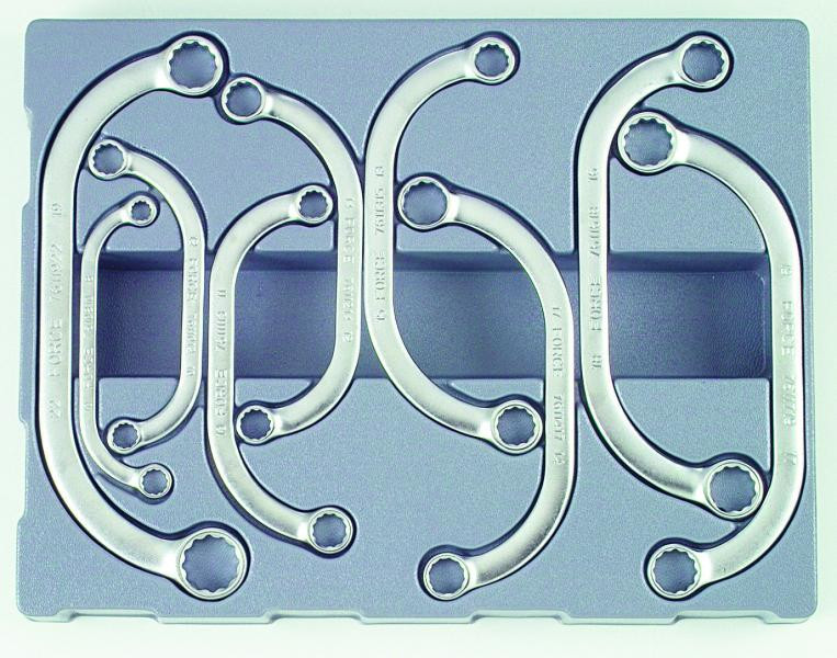 Купить Набор ключей накидных С-обр. 9 пр. (8-22 мм) (FORCE 50911)