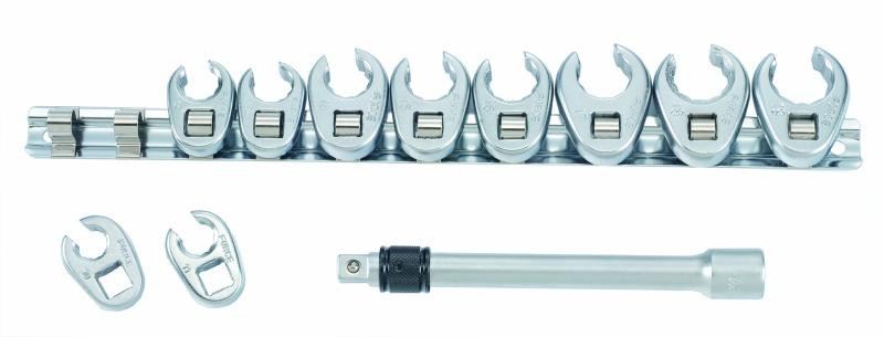 Купить 3/8" Набор ключей разрезных односторонних с удлинителем 11 пр. (FORCE 51110)