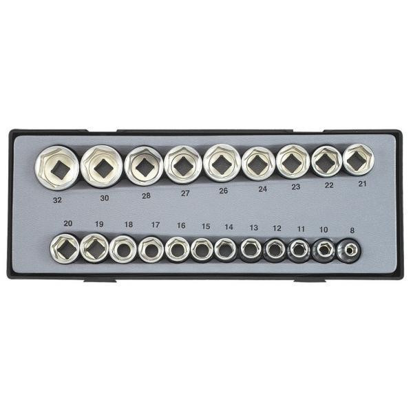 Купить 1/2" Набор головок 6-гр. 21пр. (FORCE T4212)