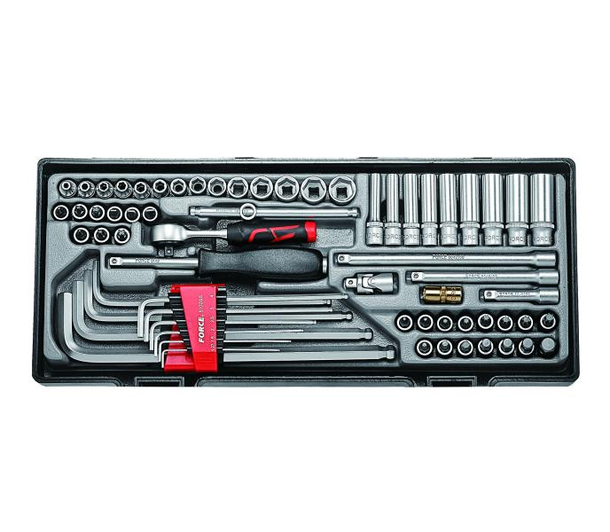 Купить Тележка инструментальная 7-ми секционная с инструментом 361 пр. (FORCE 10217B-361)