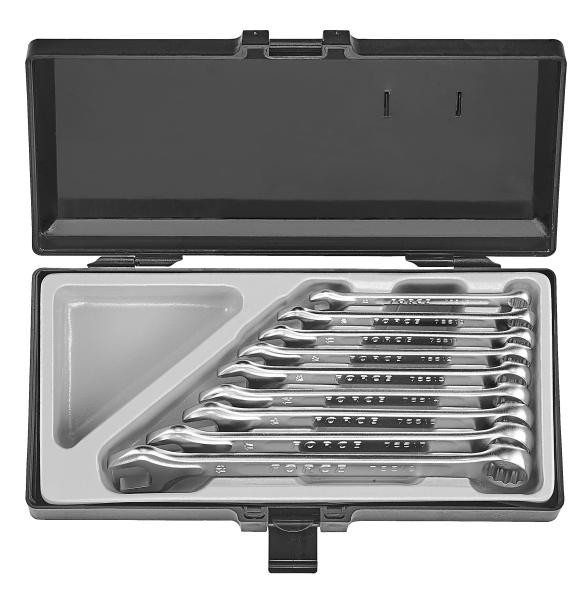 Купить Набор ключей рожково-накидных 9 пр. (8-19 мм) (FORCE 5094)