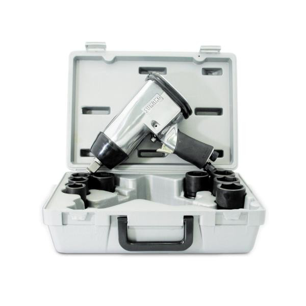 Купити 3/4" Пневмогайковерт (948 Нм) с набором головок (26-38 мм) (Sumake ST-5561K)