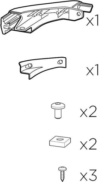 Купить Уголок (задний правый) + Гайки M8 и болты 54970 (Caprock Platform) (TH 1500054970)
