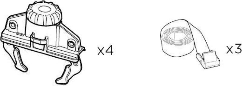 Buy Thule Fastgrip Fixation System (4 pcs) 10744 (Pacific) (Th 1500010744)